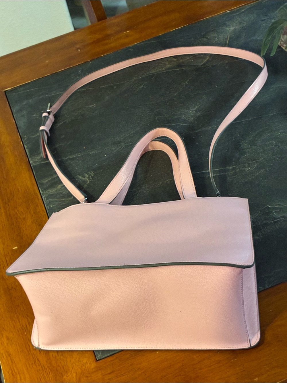 Karl Lagerfeld Paris Margot Blush Pink Tote Crossbody - Picture 5 of 14